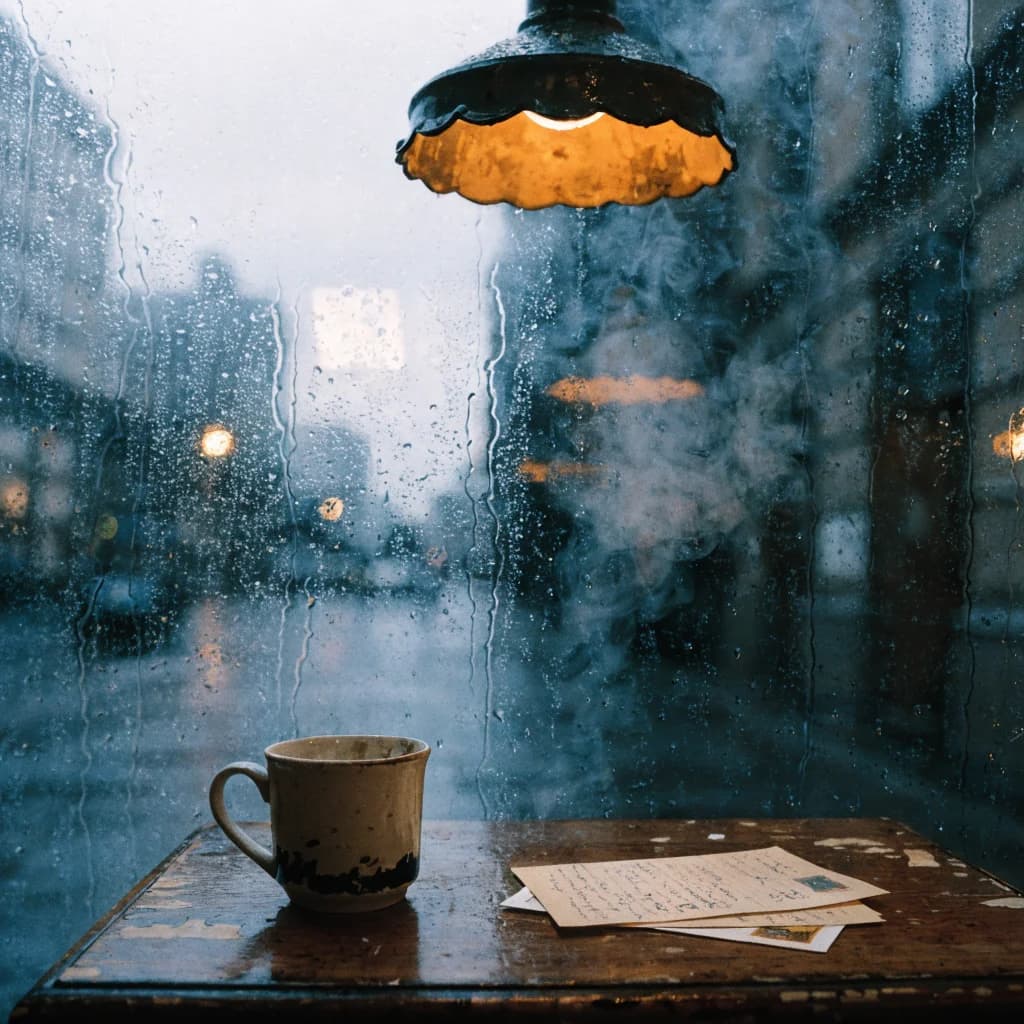 Daily Rainy Cafe Postcards 2026-07-04