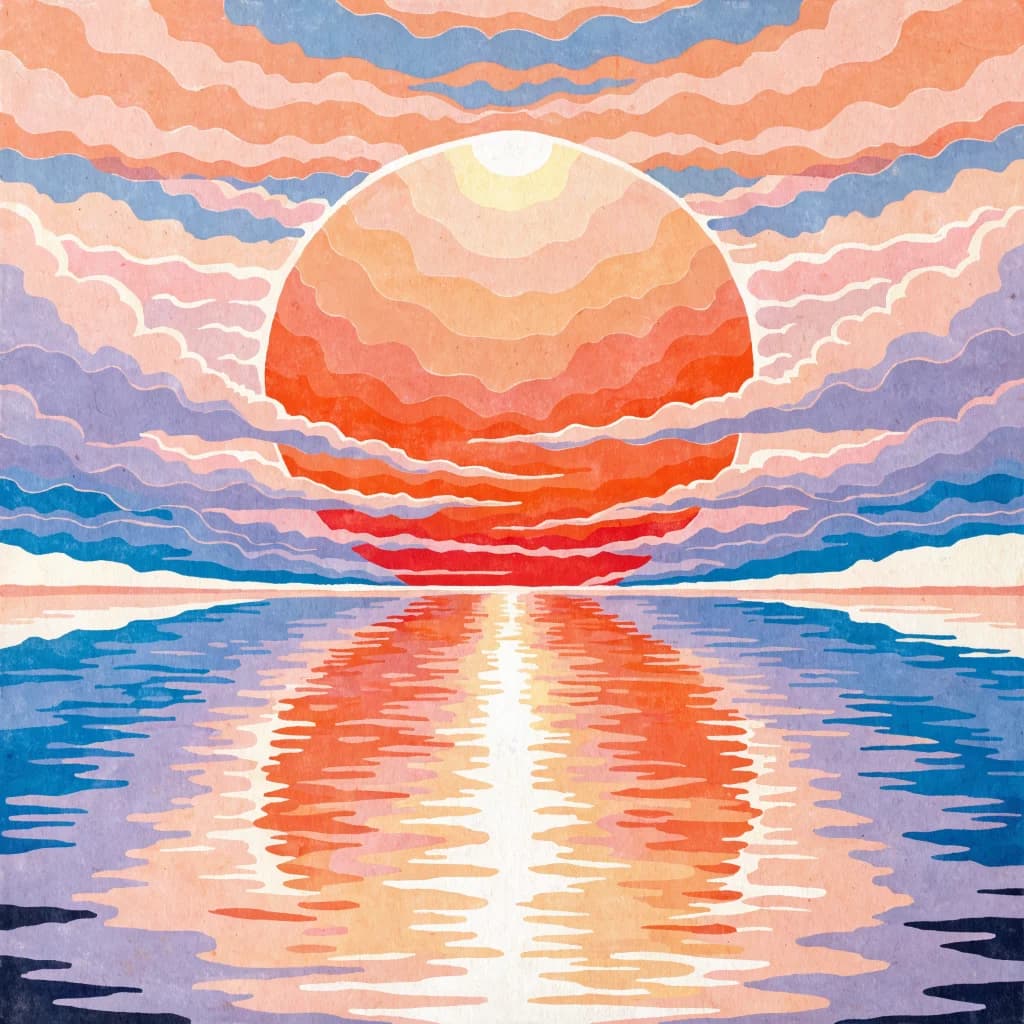Afternoon sunset