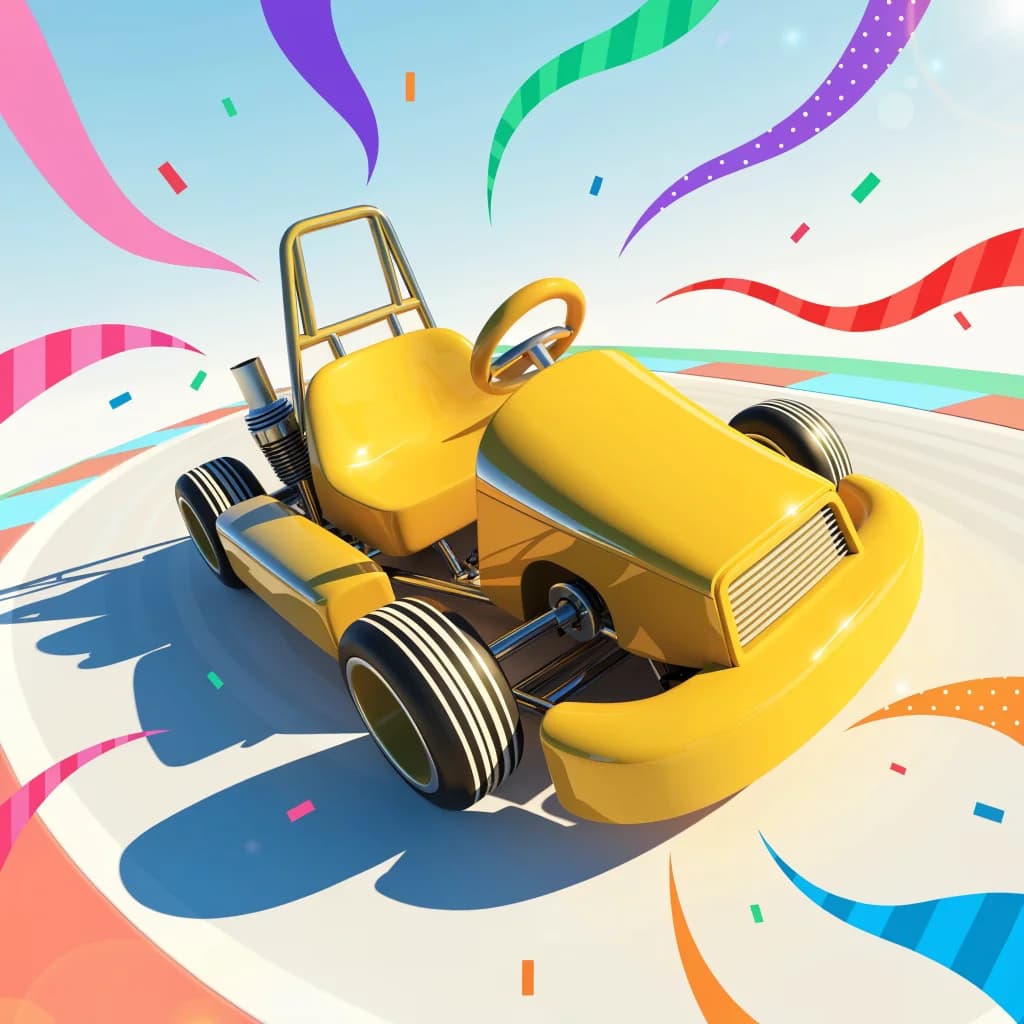 Yellow karting