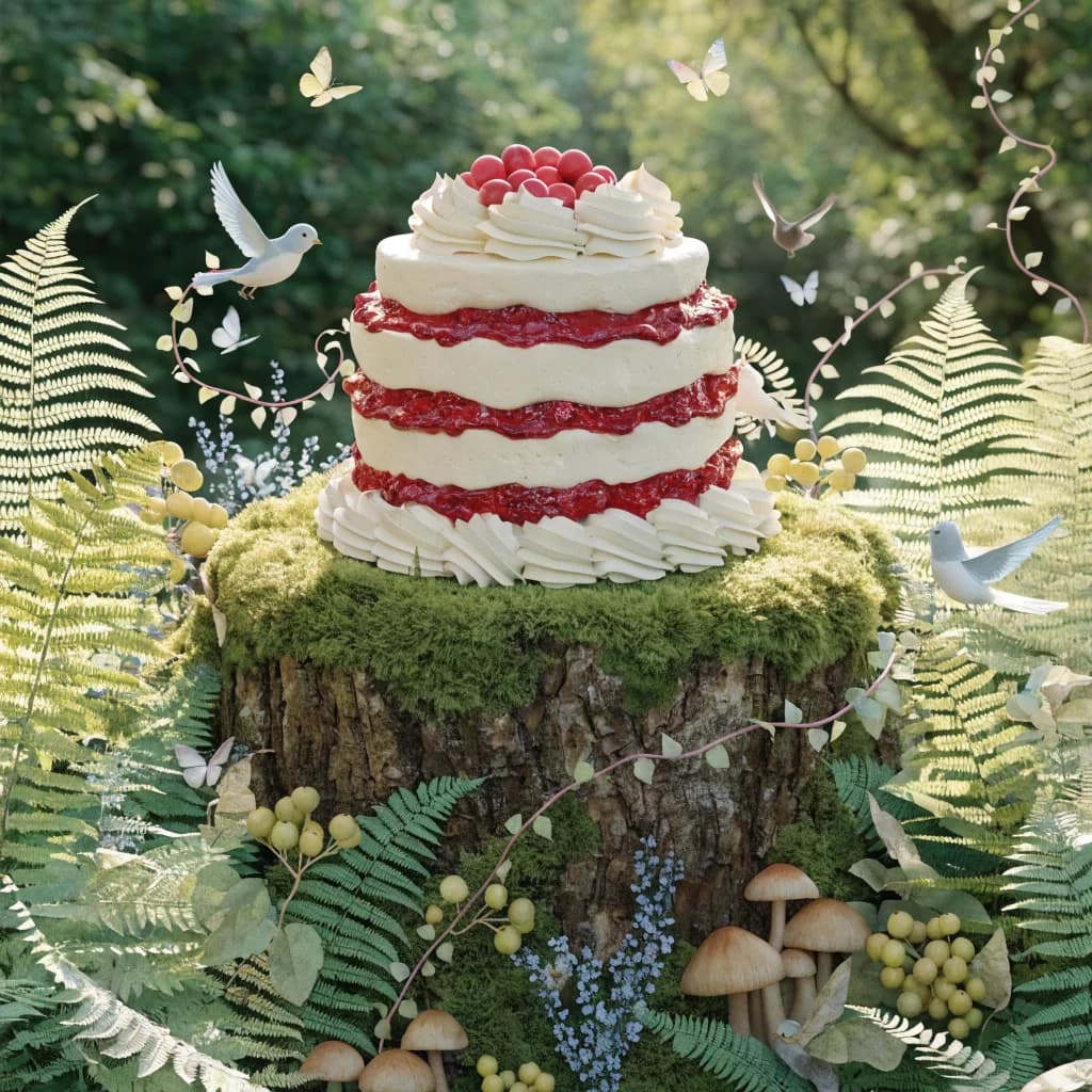 Cake in the forest