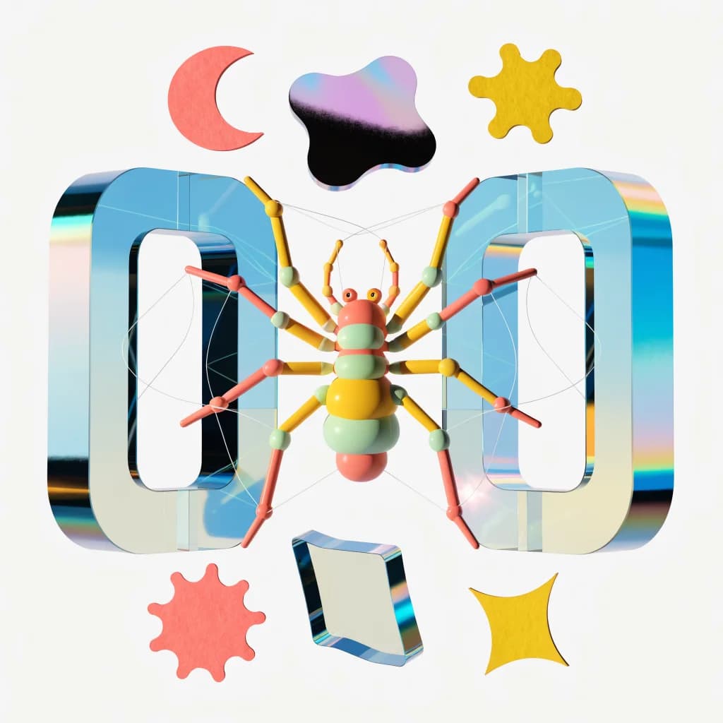 He produces webs