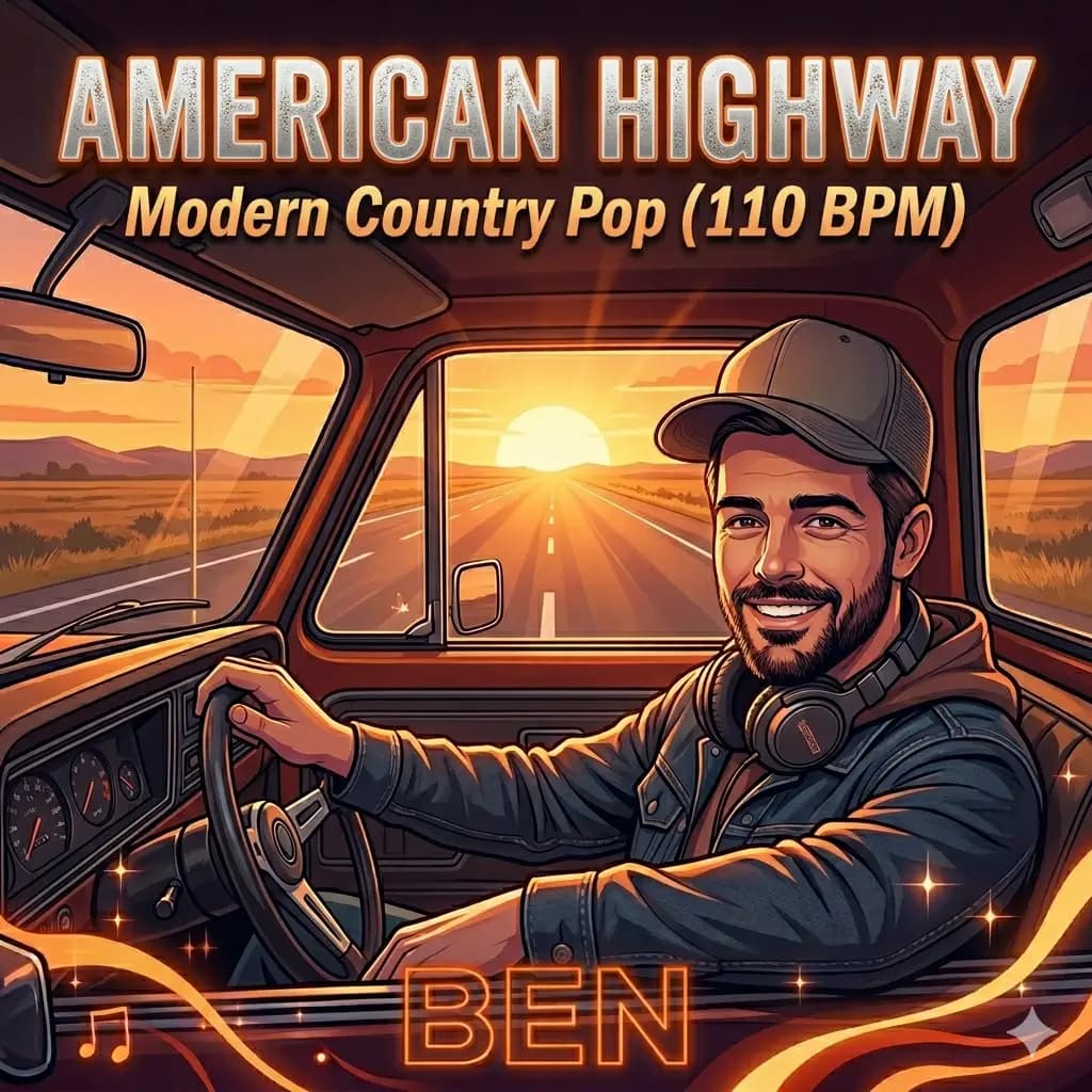 AMERICAN HIGHWAY - Modern Country Pop (110 BPM)