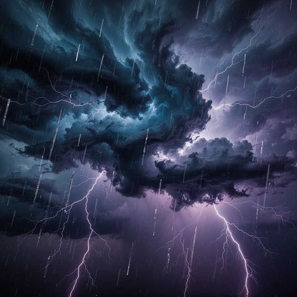 Tropical Storm Lullaby Forest Rain Thunder - Deep Sleep Anxiety ADHD ASMR