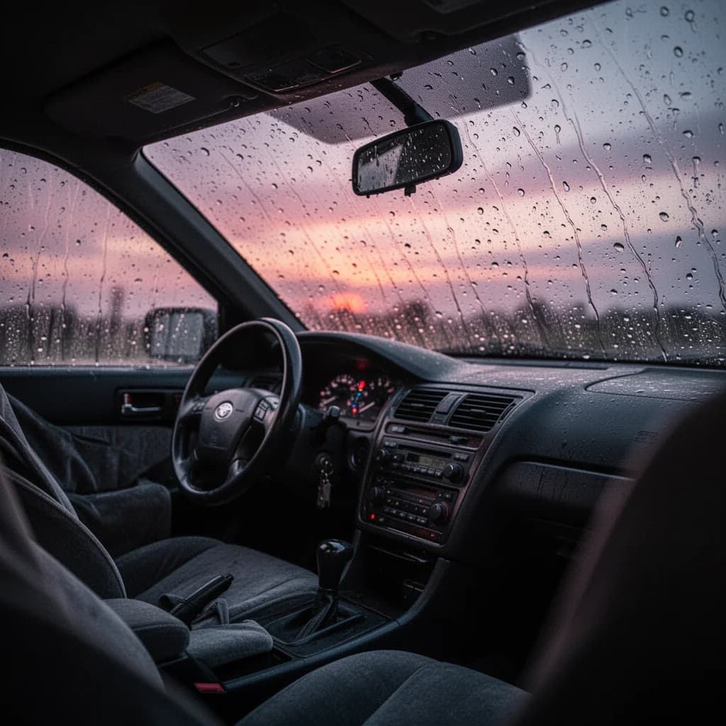 Rain Thunder while Sleeping Inside a Car - Deep Sleep Anxiety ADHD ASMR