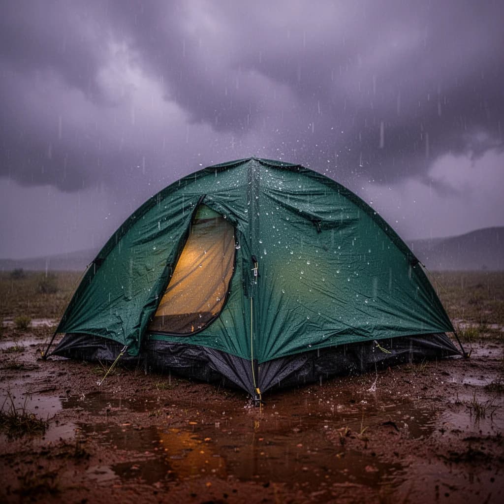 Heavy rain inside Tent in storm Rain and Thunder Sounds Anxiety ADHD ASMR