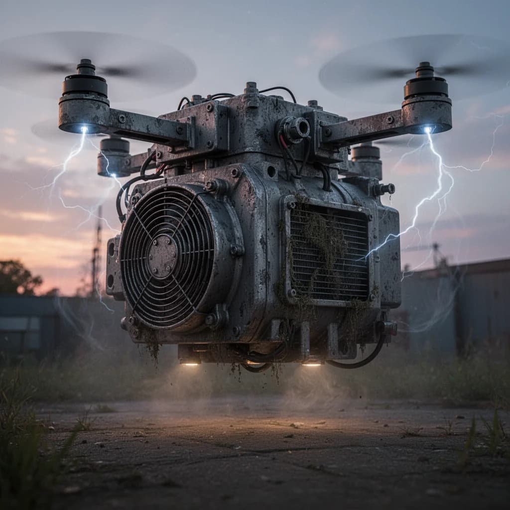 AC Compressor Drone | Heavy Outdoor Fan ADHD ASMR  Deep Sleep