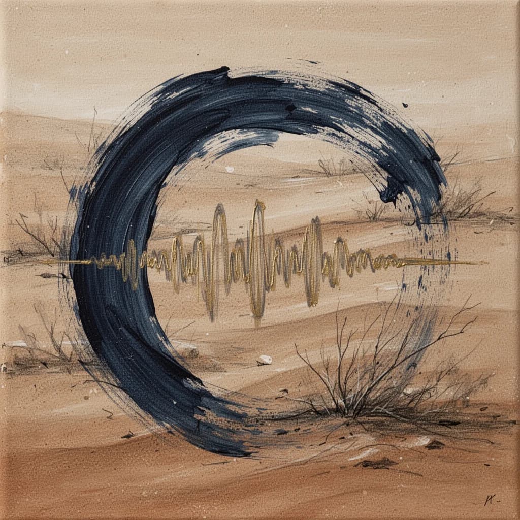 Desert Strings at Sundown