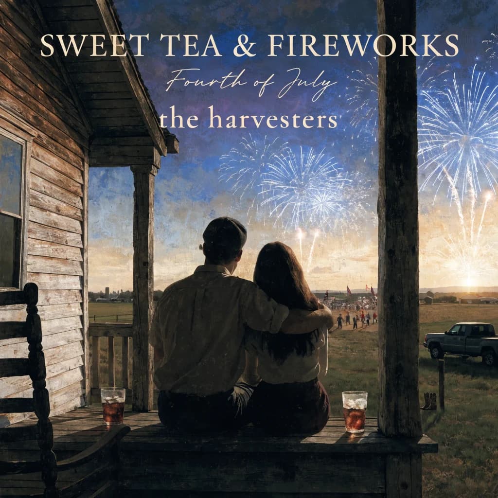 Fireworks Over Country Roads
