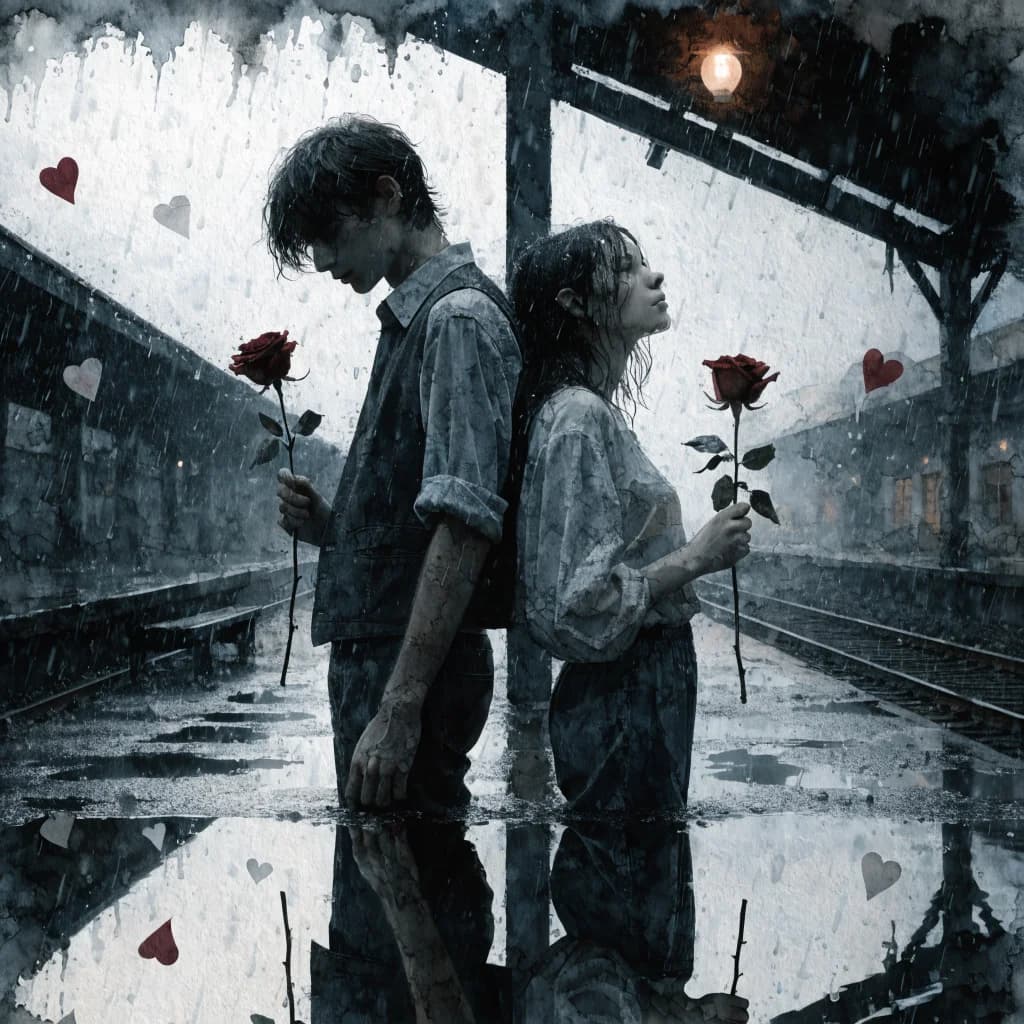 bruise hearts entwined
