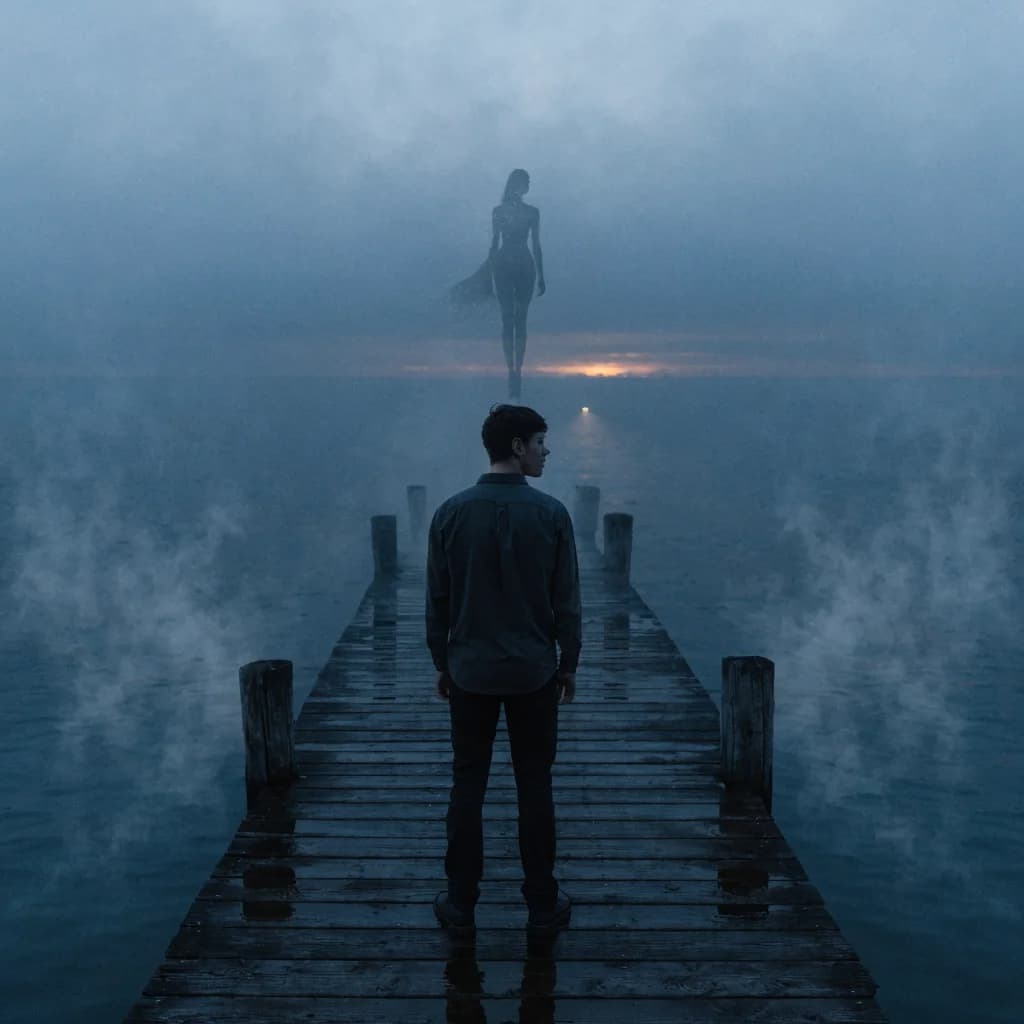 Fading Below Him