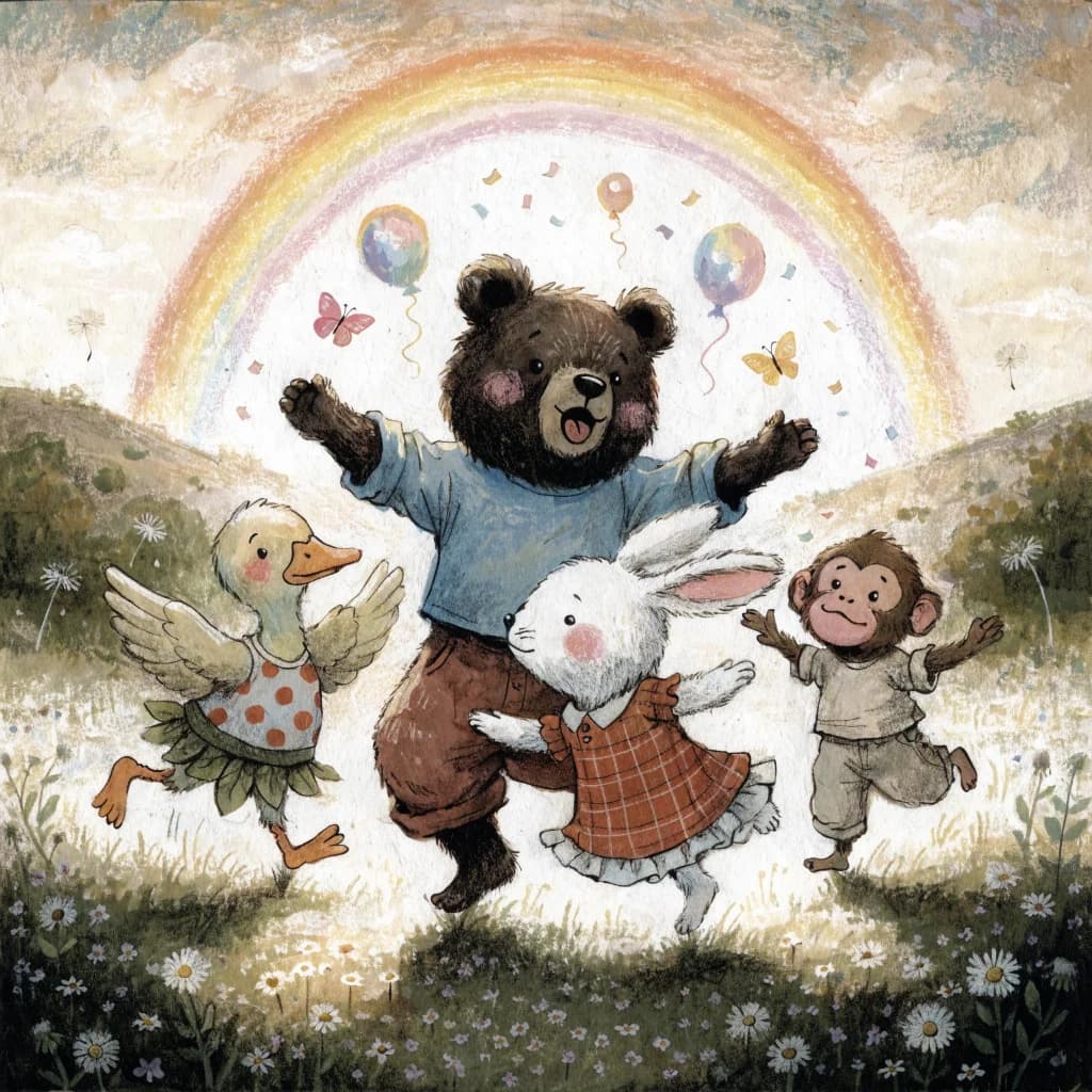 Rainbow Animal Parade
