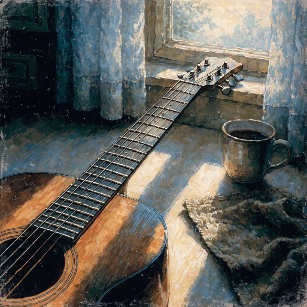 sunlit kitchen strings