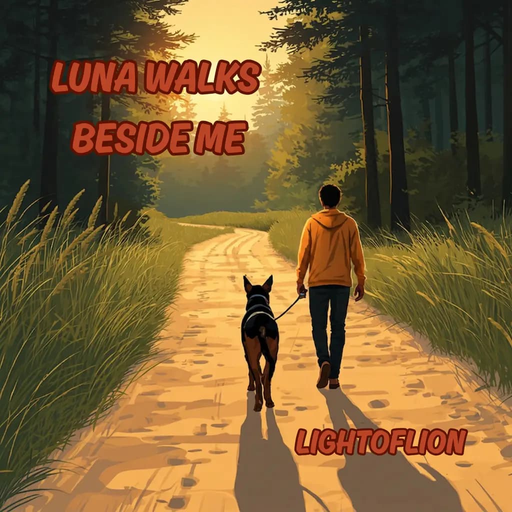 Luna Walks Beside Me