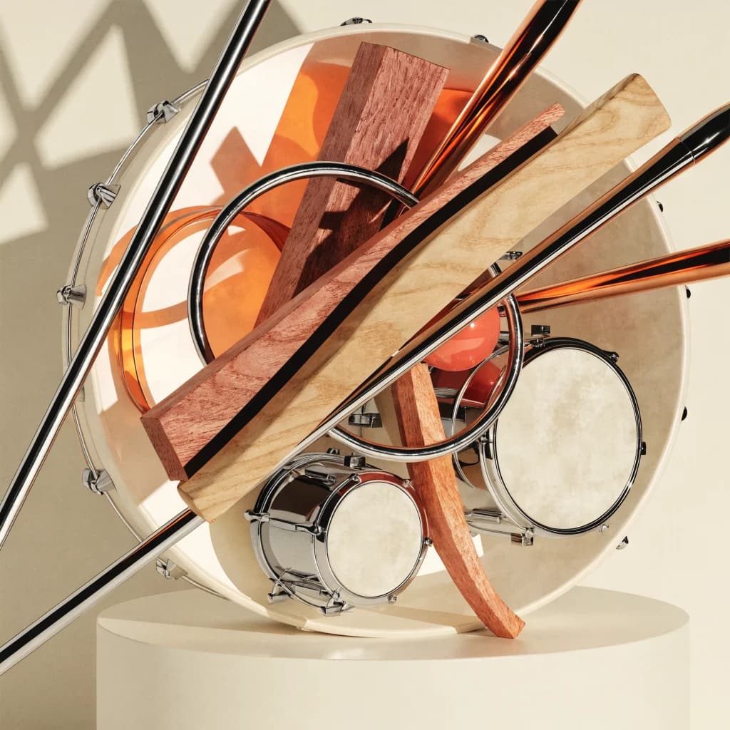 Ribboned Percussion Resonance