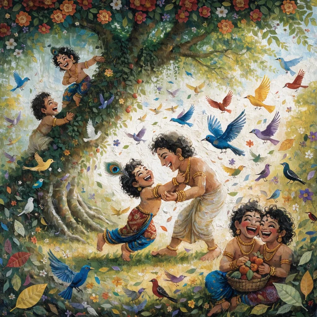 Balaram and Krishna Playmates