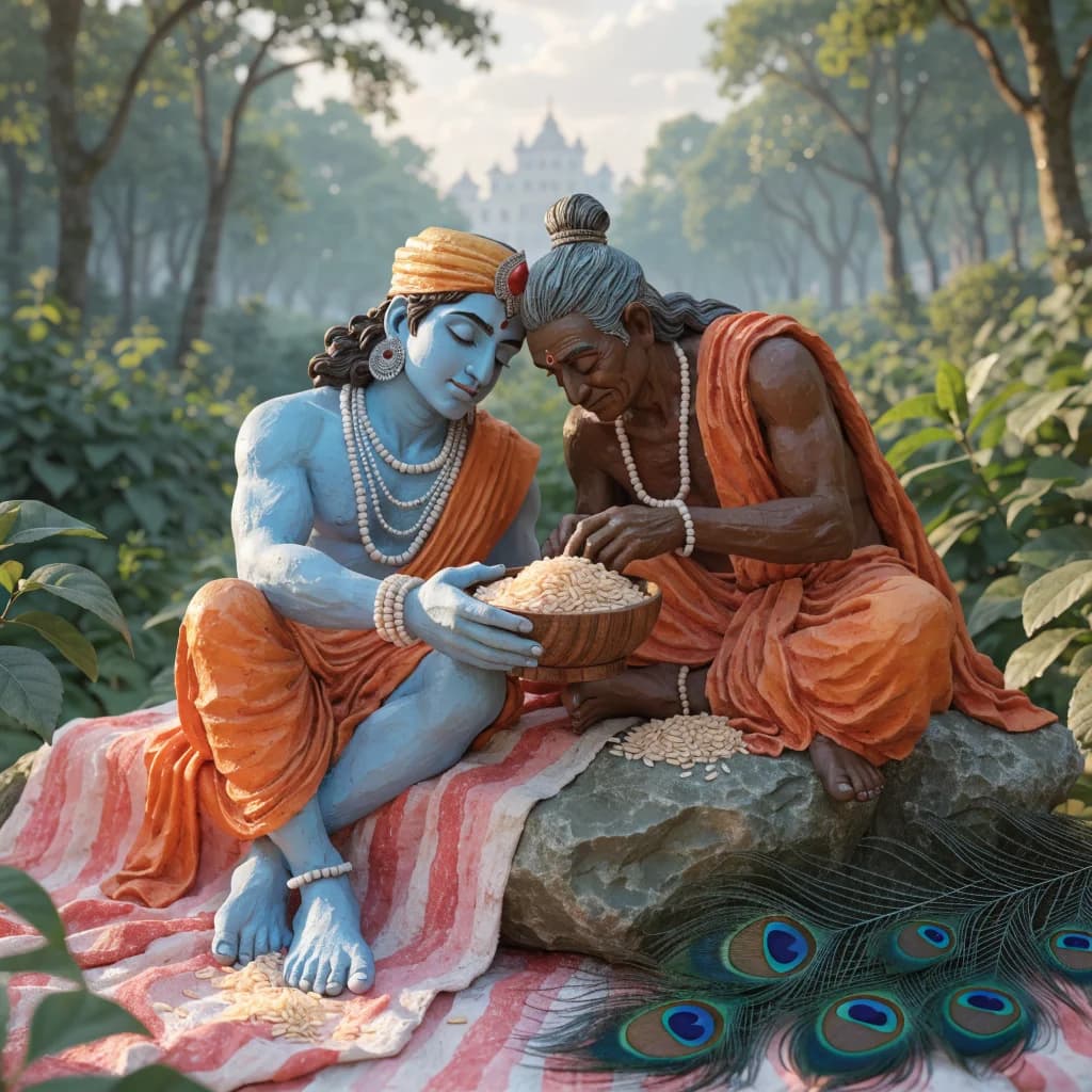 Krishna and Sudama’s Meal