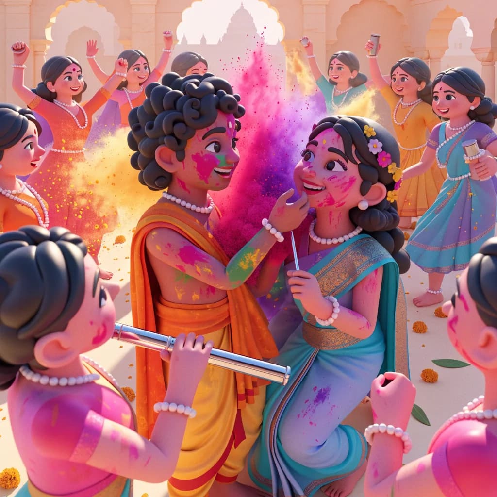 रंग बिखेरे कान्हाजी