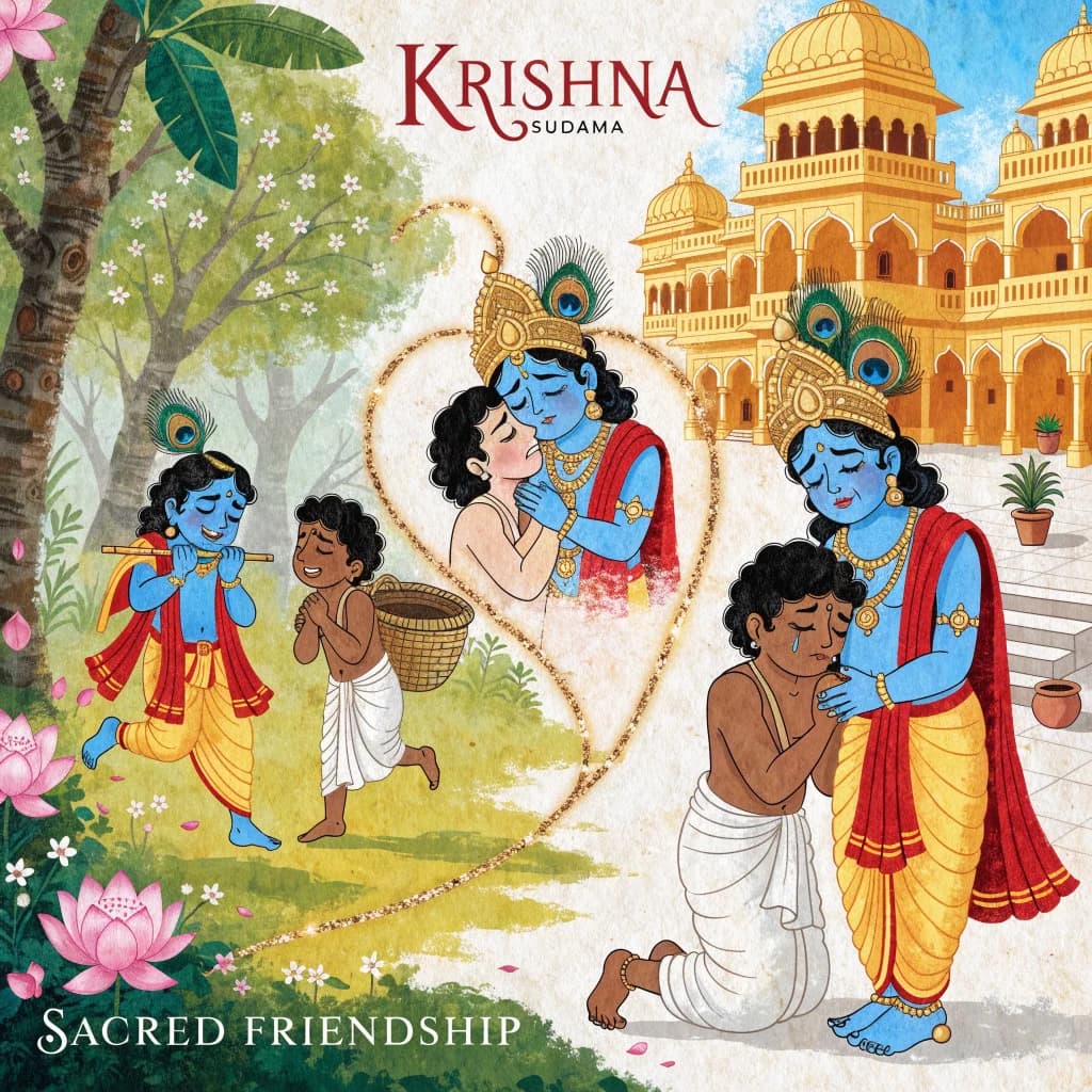 कान्हा और सुदामा की अटूट मित्रता