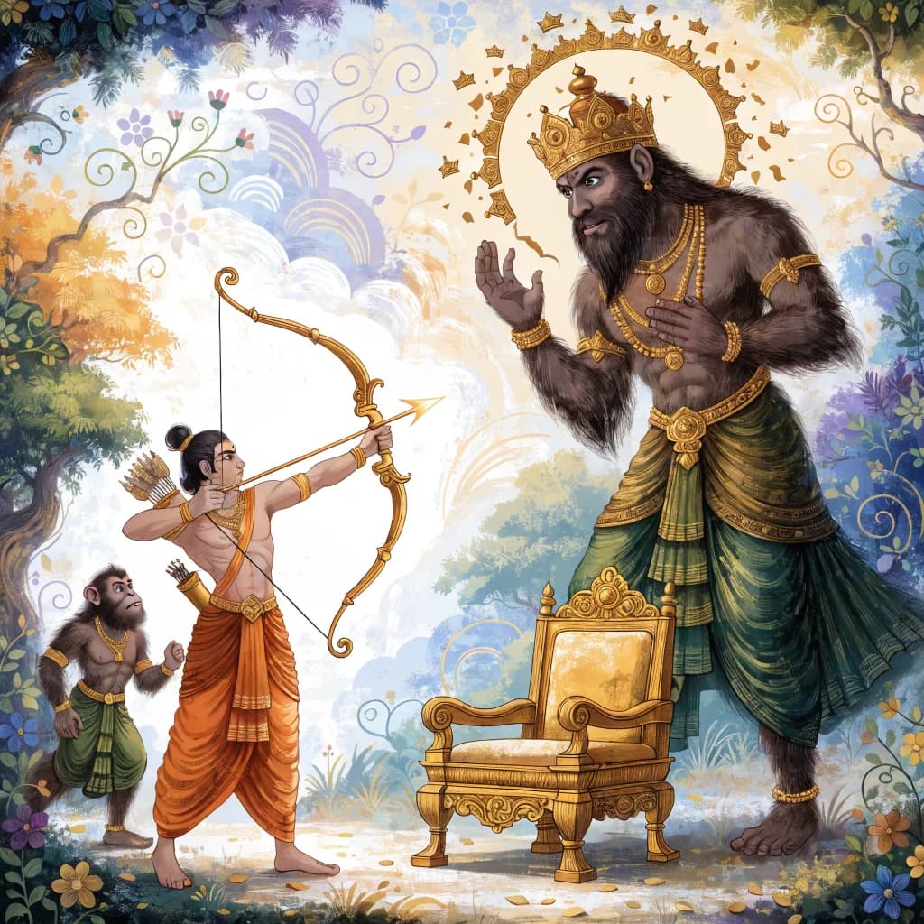 बाली वध — सुग्रीव के लिए राम का न्याय