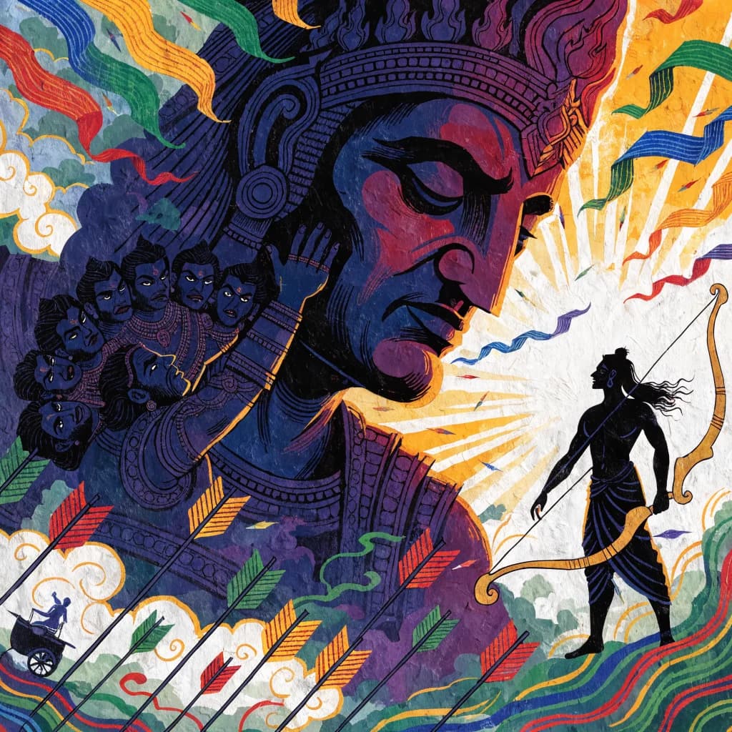 कुंभकर्ण युद्ध — विशाल युद्ध और कुंभकर्ण का अंत