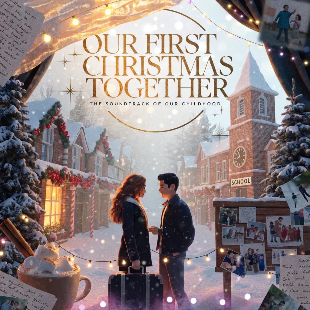 under the christmas lights