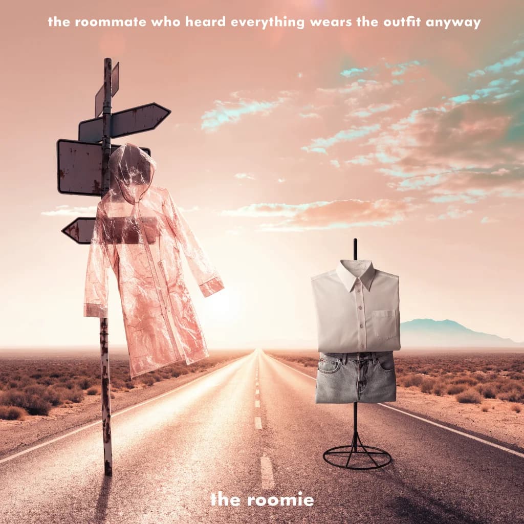 Raincoat on the Desert Road