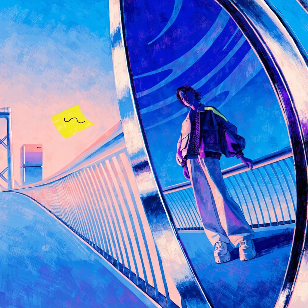 Sticky Note on the Bridge