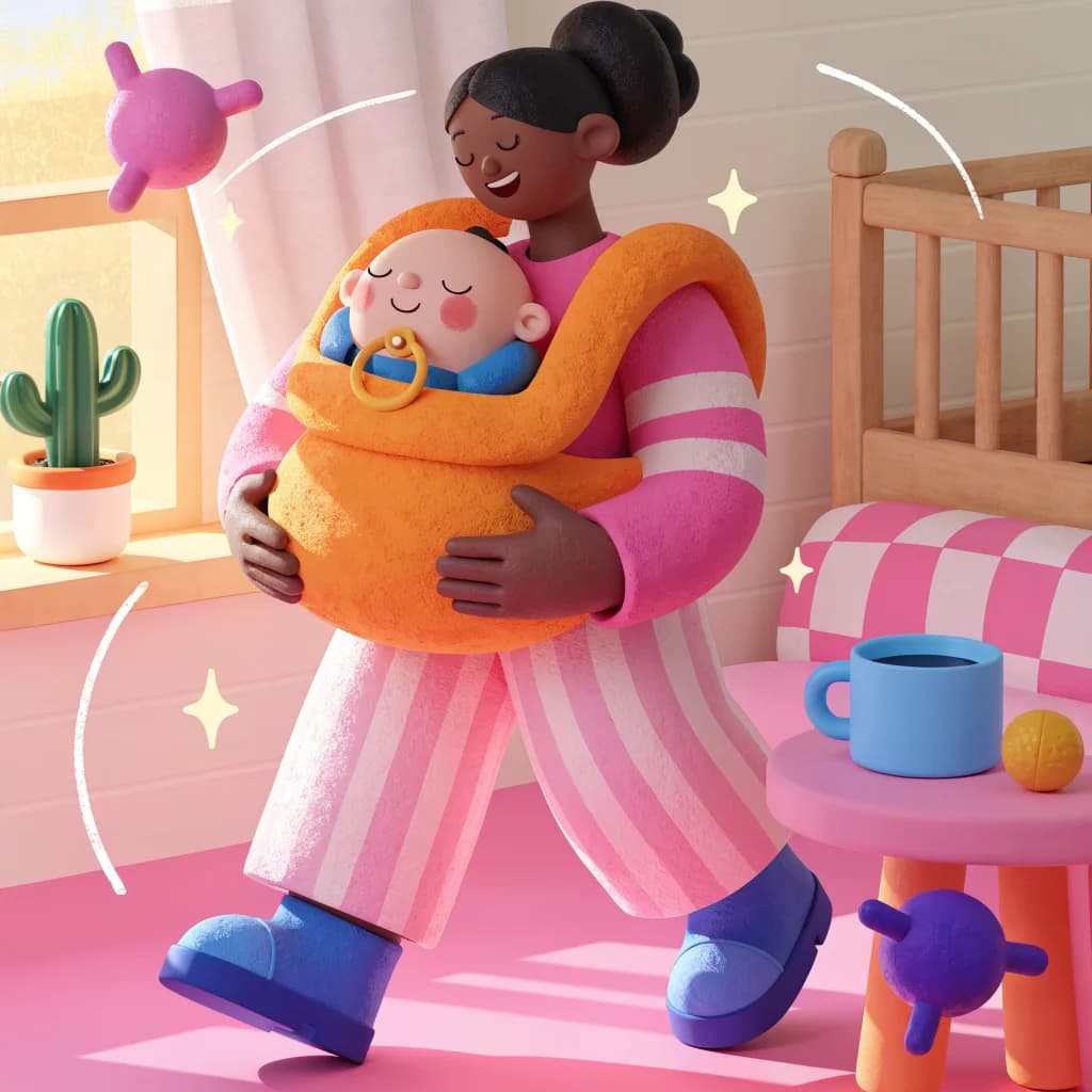 Bouncing with Mama