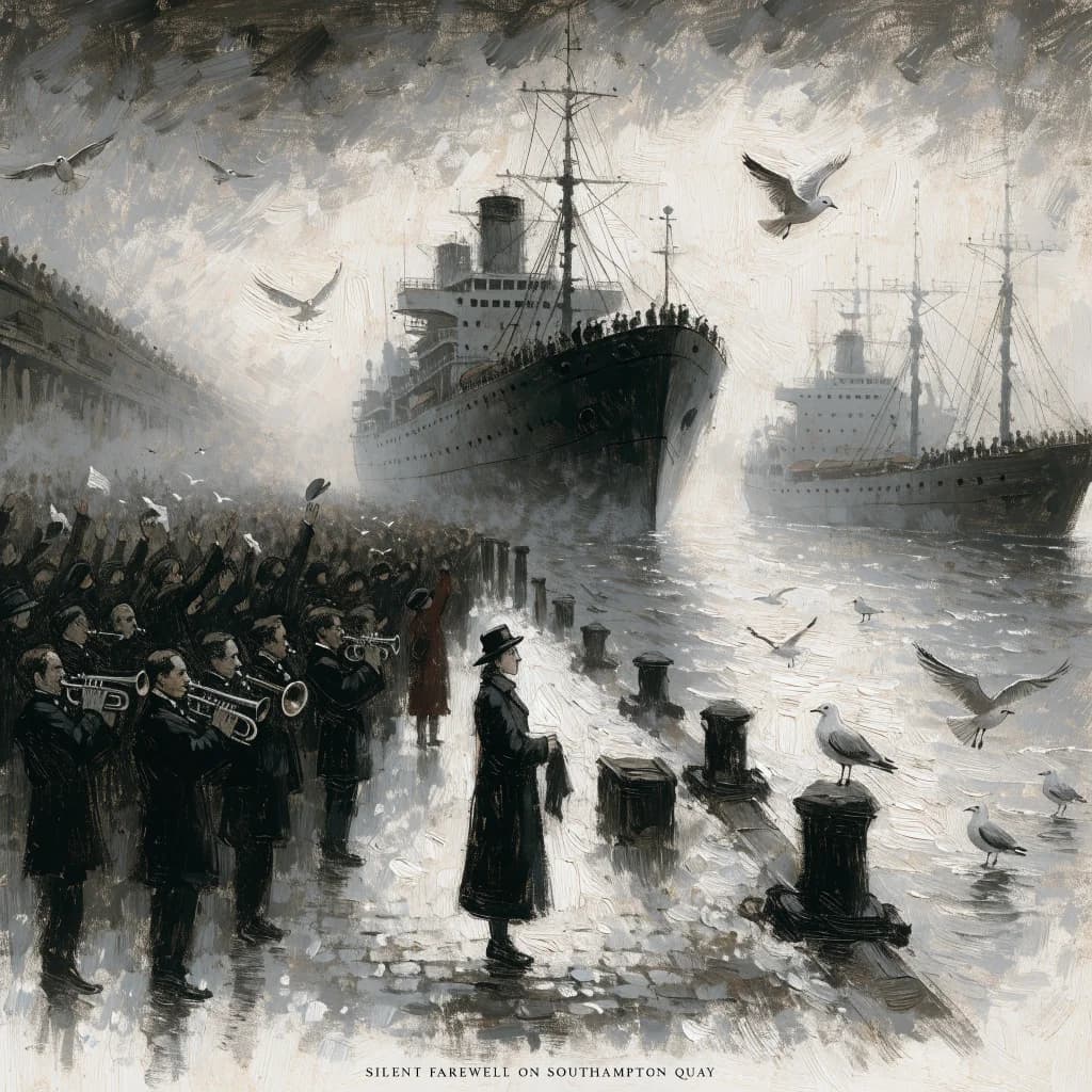 Silent Farewell on Southampton Quay
