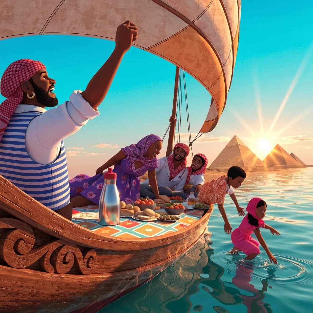 Sunset on the Nile