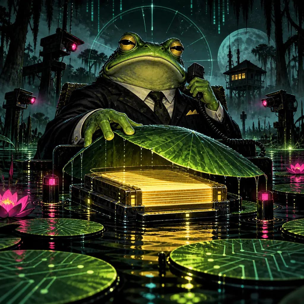 Vector Clock Frog Blues (Tesco Edit)