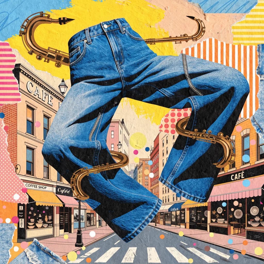 Blue Boyfriend Jeans