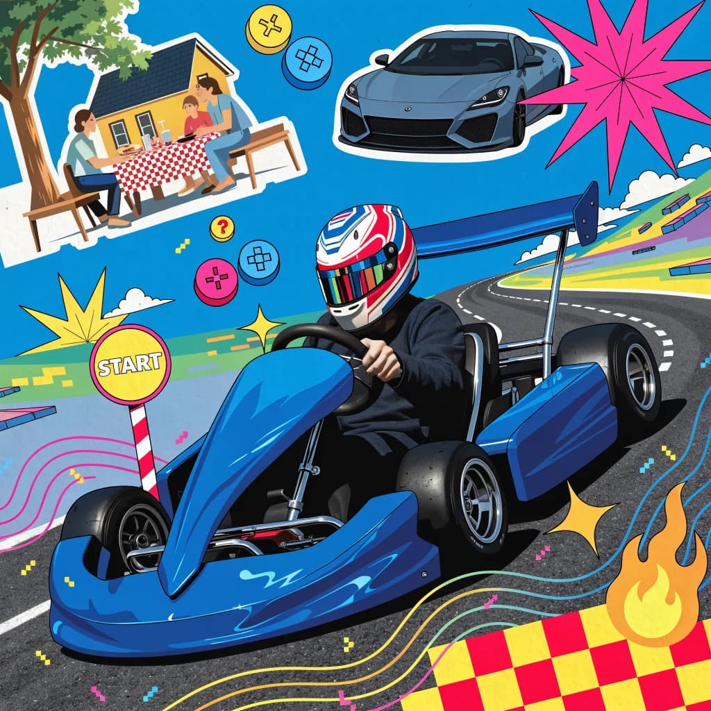 Blue Kart Ride