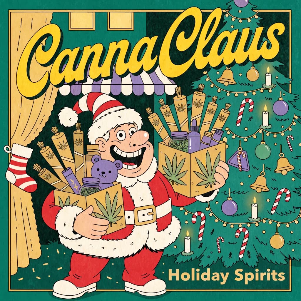 Canna Claus’s Purple Present
