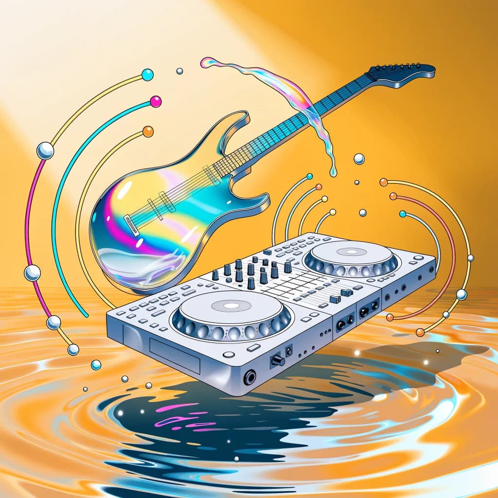 White Guitar Groove