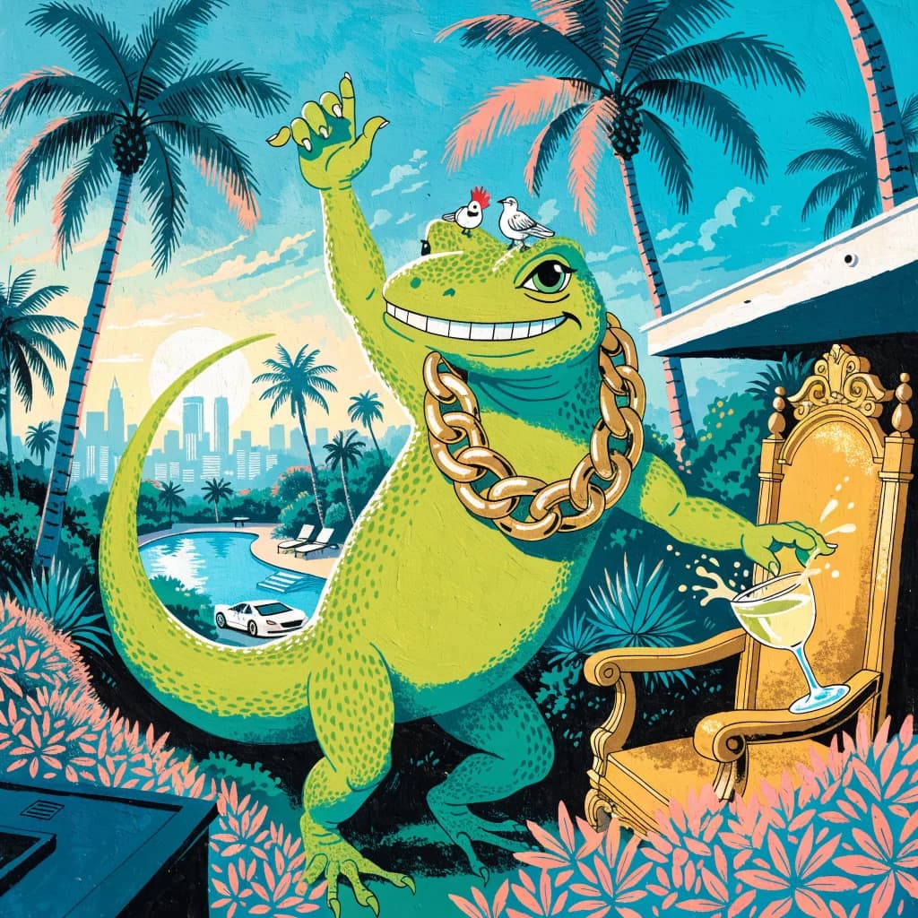 Giant lizard life!