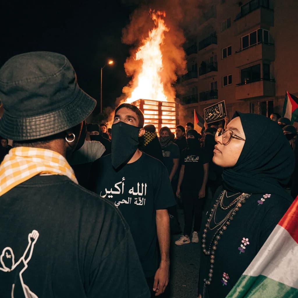 Idea Oct 23, 11:50 PM I see fire Gaza’s debris