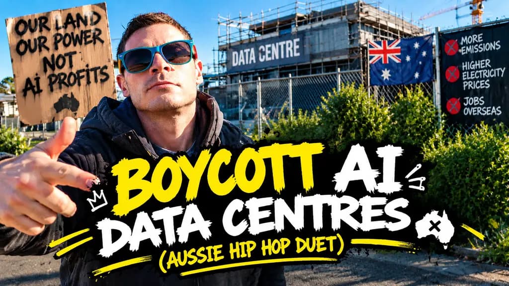 Boycott AI Data Centres (Aussie Hip Hop Rap Duet)