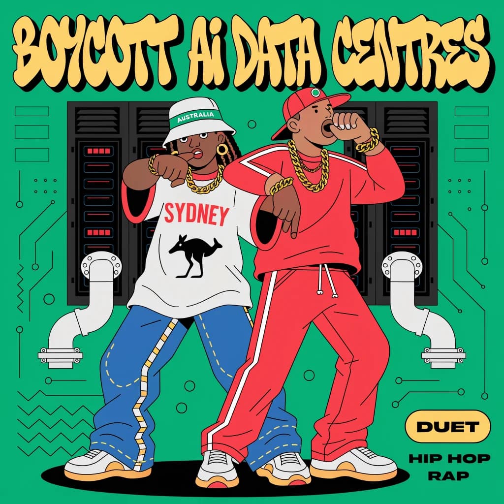 Boycott AI Data Centres (Aussie Hip Hop Rap Duet)