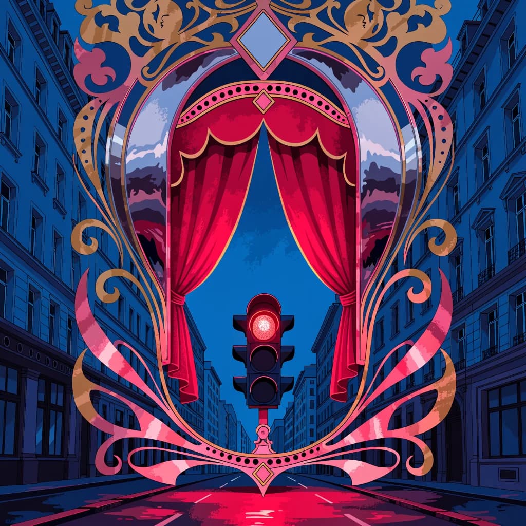 Feu Rouge Déserte