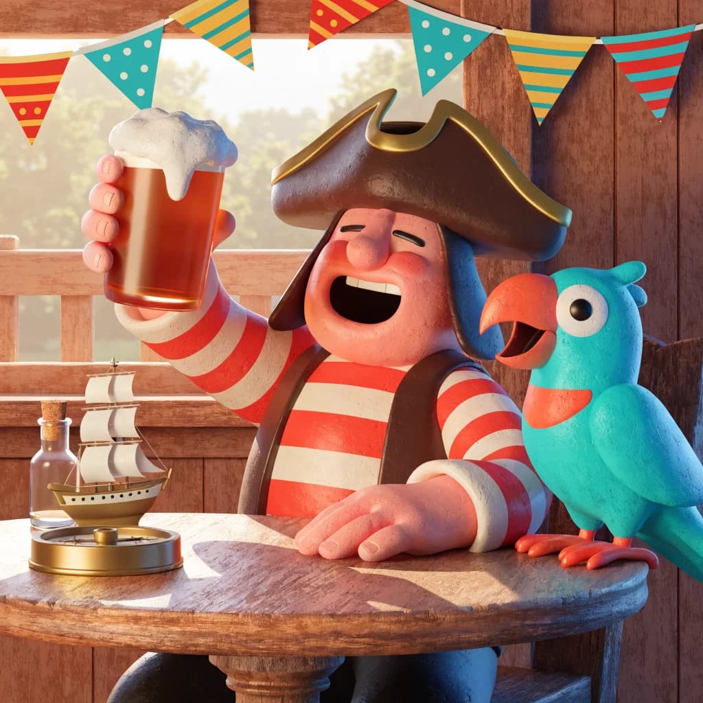 The British (drunk) Pirates.