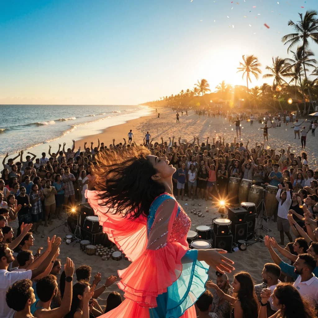 La Playa En Fuego