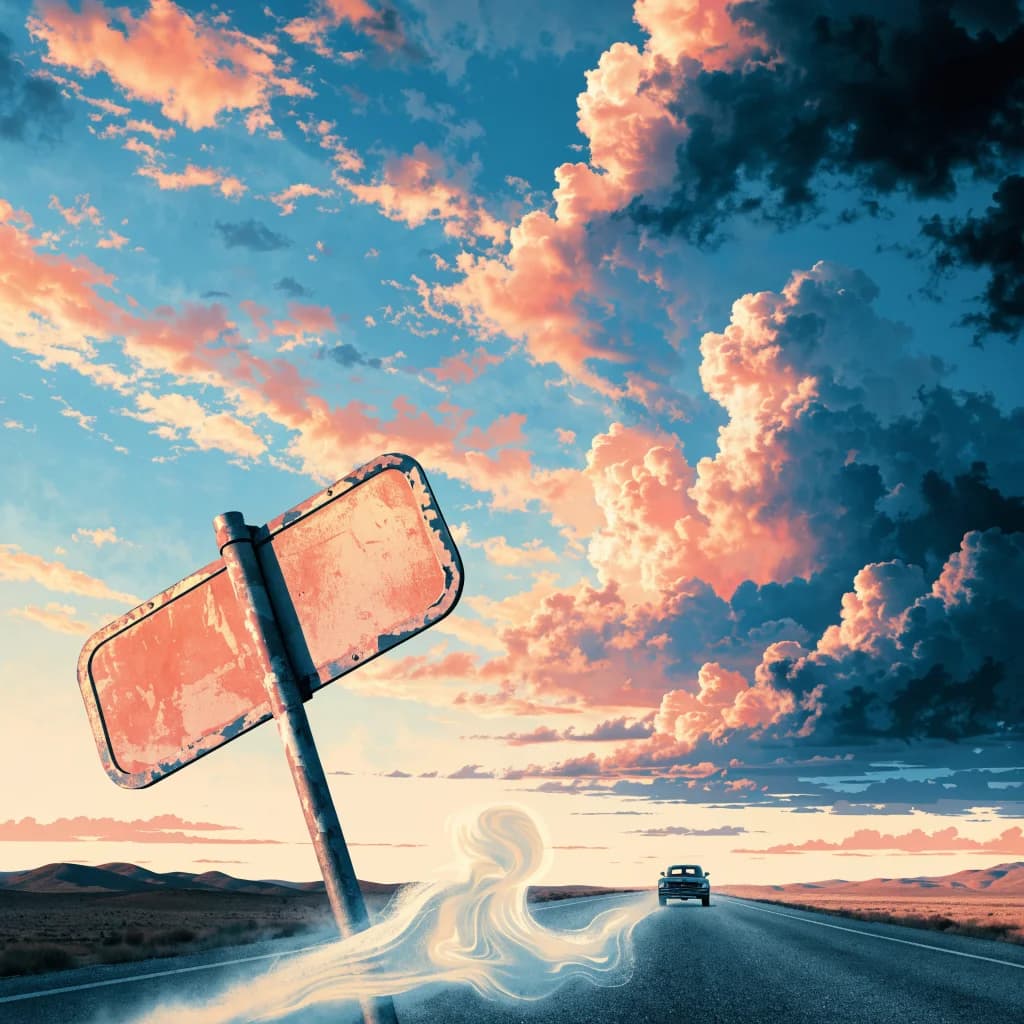 Dusty Signs and Empty Roads