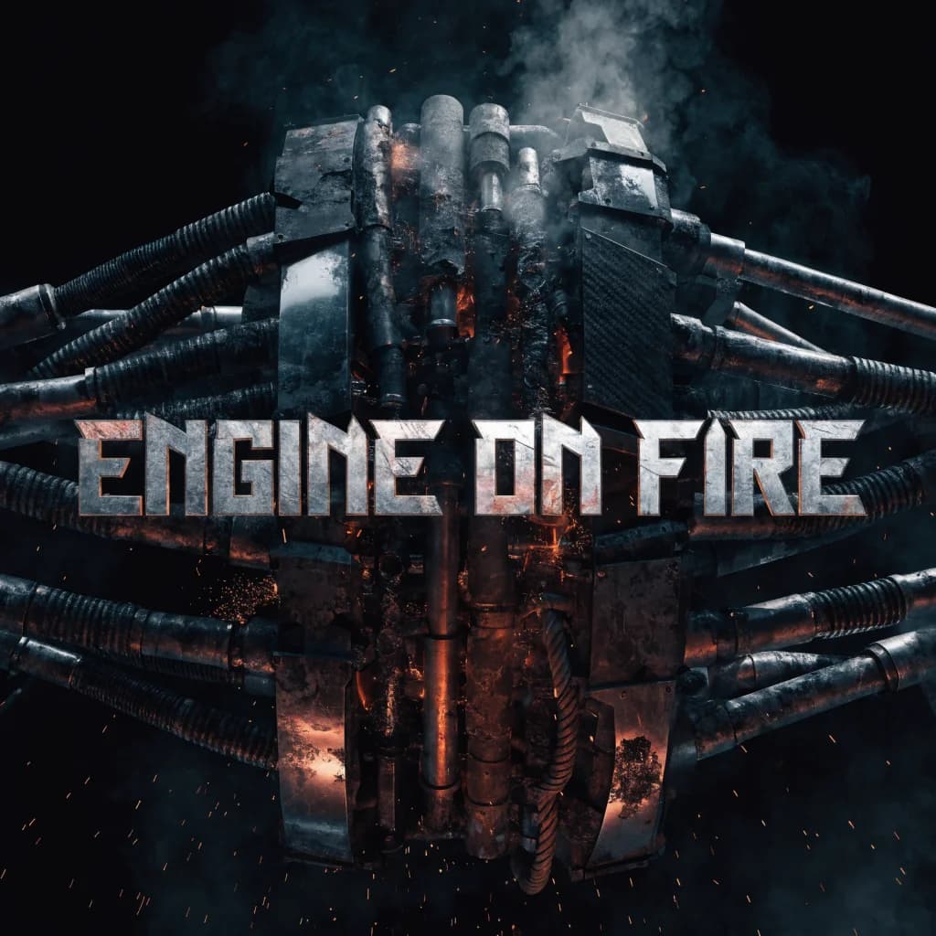 "ENGINE ON FIRE"