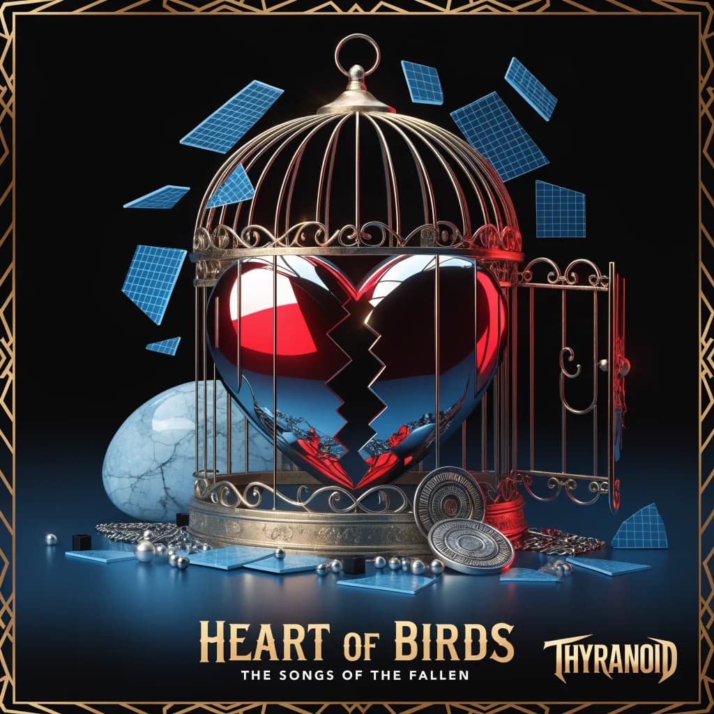 Broken Bonds Metal Heart
